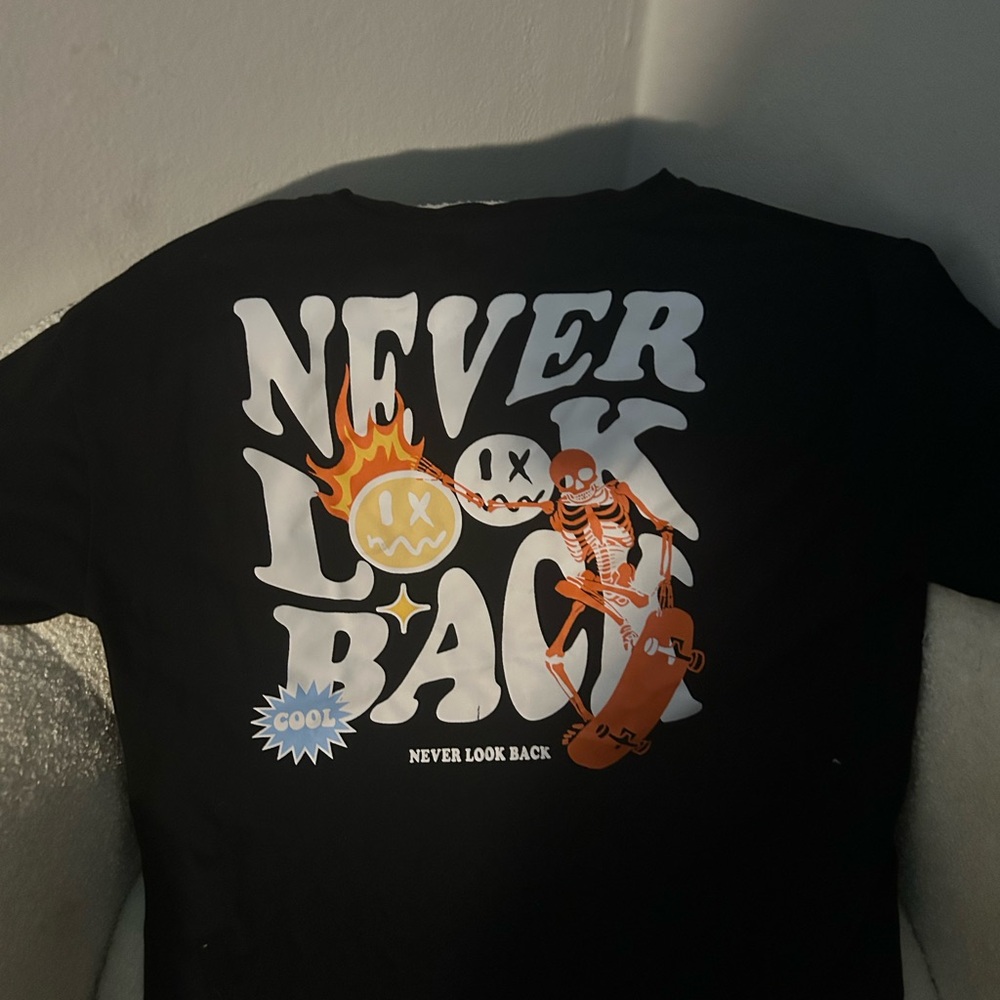Black Graphic boys Shirt